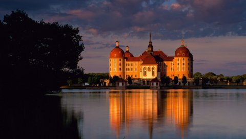Замок морицбург, саксония, германия