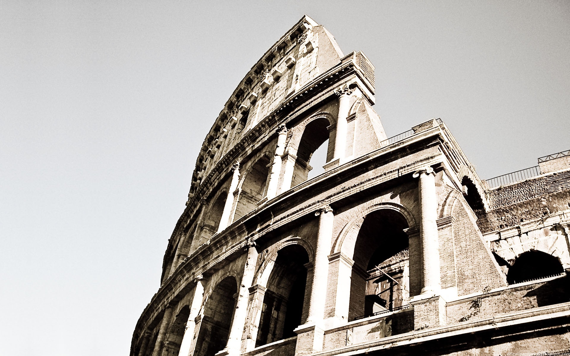 Картинки Colosseum, rome, italy, black white, old фото и обои на рабочий стол