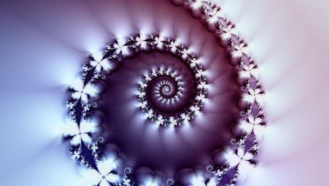 Спираль, фиолетовая, форма, ребристая