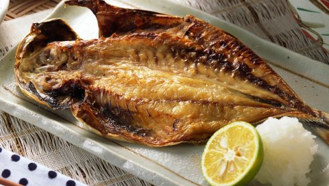 Рыба, лайм, рис, китайская кухня