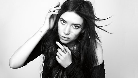 Lykke li, девушка, стрижка, волосы, ветер