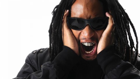 Lil jon, крик, драгоценности, дреды, очки