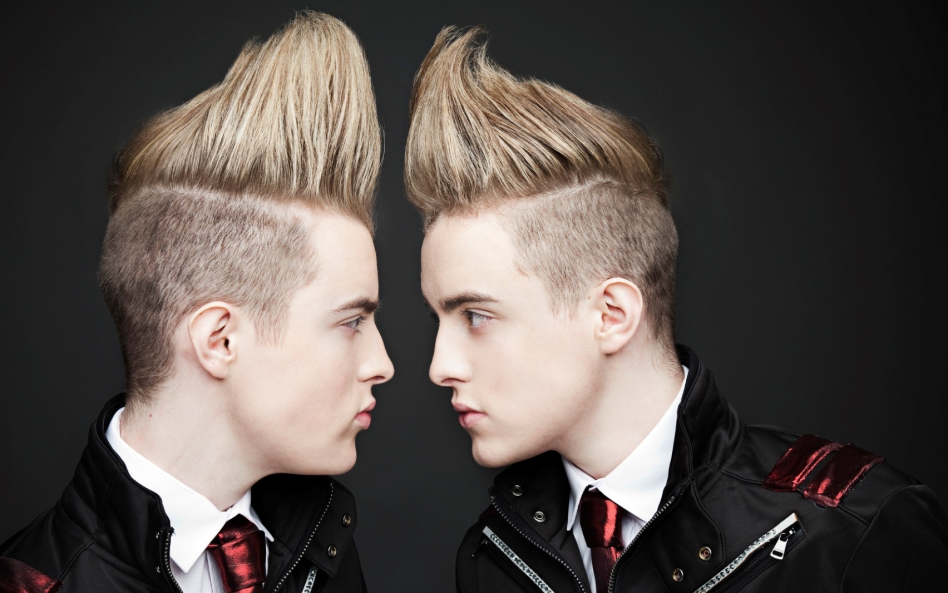 Картинки Jedward, блондинки, стрижки, взгляд, лица фото и обои на рабочий стол