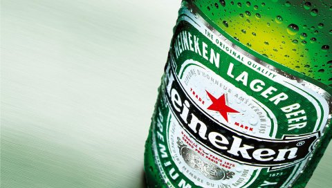 Heineken, пиво, бренд, бутылка, этикетка