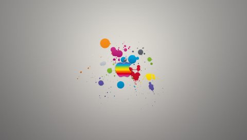 Яблоко, mac, красочный, blob