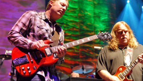 Warren haynes, гитары, шоу, игра, сцена