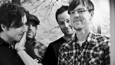 Jimmy eat world, band, shirt, smile, watches
