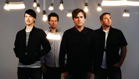 Jimmy eat world, band, bulbs, light, faces