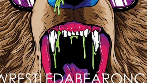 Iwrestledabearonce, графика, картинка, зверь, челюсти