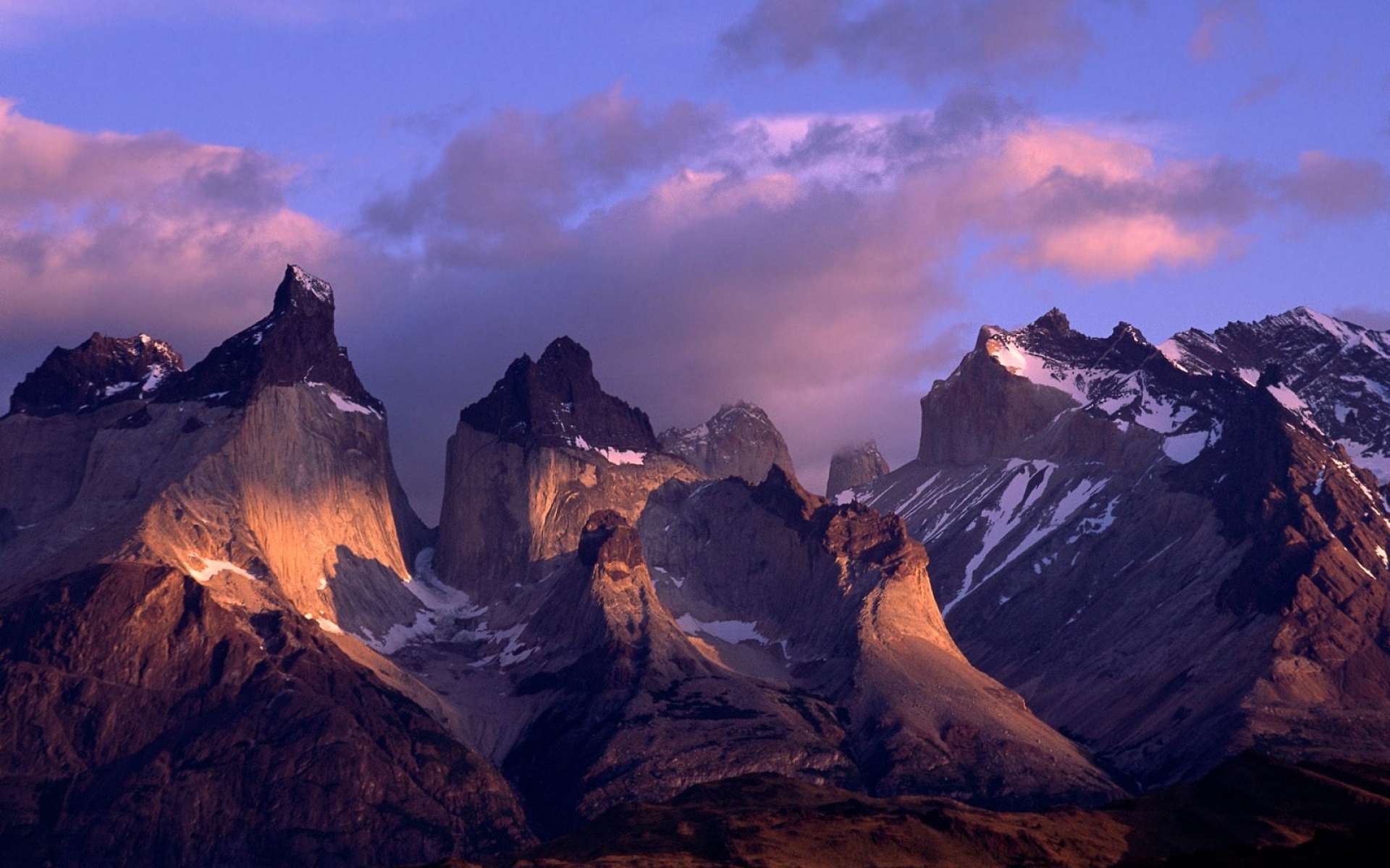 Картинки Cuernos del paine, анды, чили, горы, высота, вершины фото и обои на рабочий стол