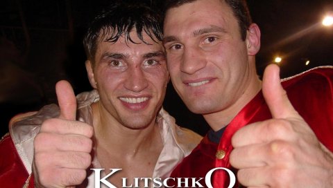 Братья, кличко, удовольствие, пальцы, пот, улыбки, боксеры