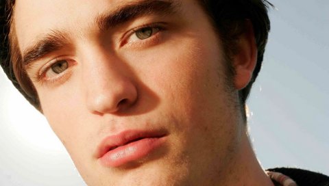 Robert pattinson, парень, лицо, крупный план, серые глаза, щетина