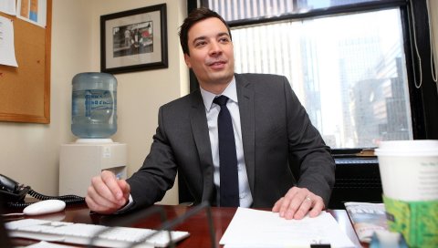 Jimmy fallon, мужчина, брюнетка, куртка