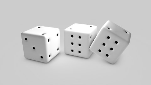 Кубики, кости, игры, белые, черные, очки