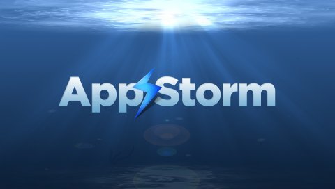 App storm, apple, mac, water, underwater, blue