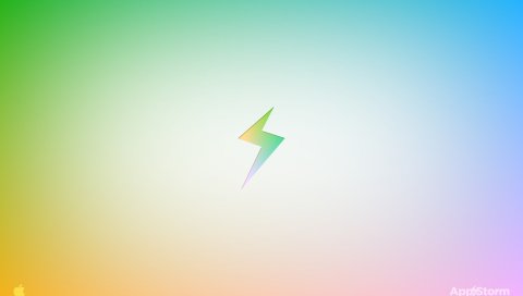 App storm, apple, mac, green, pink, tender