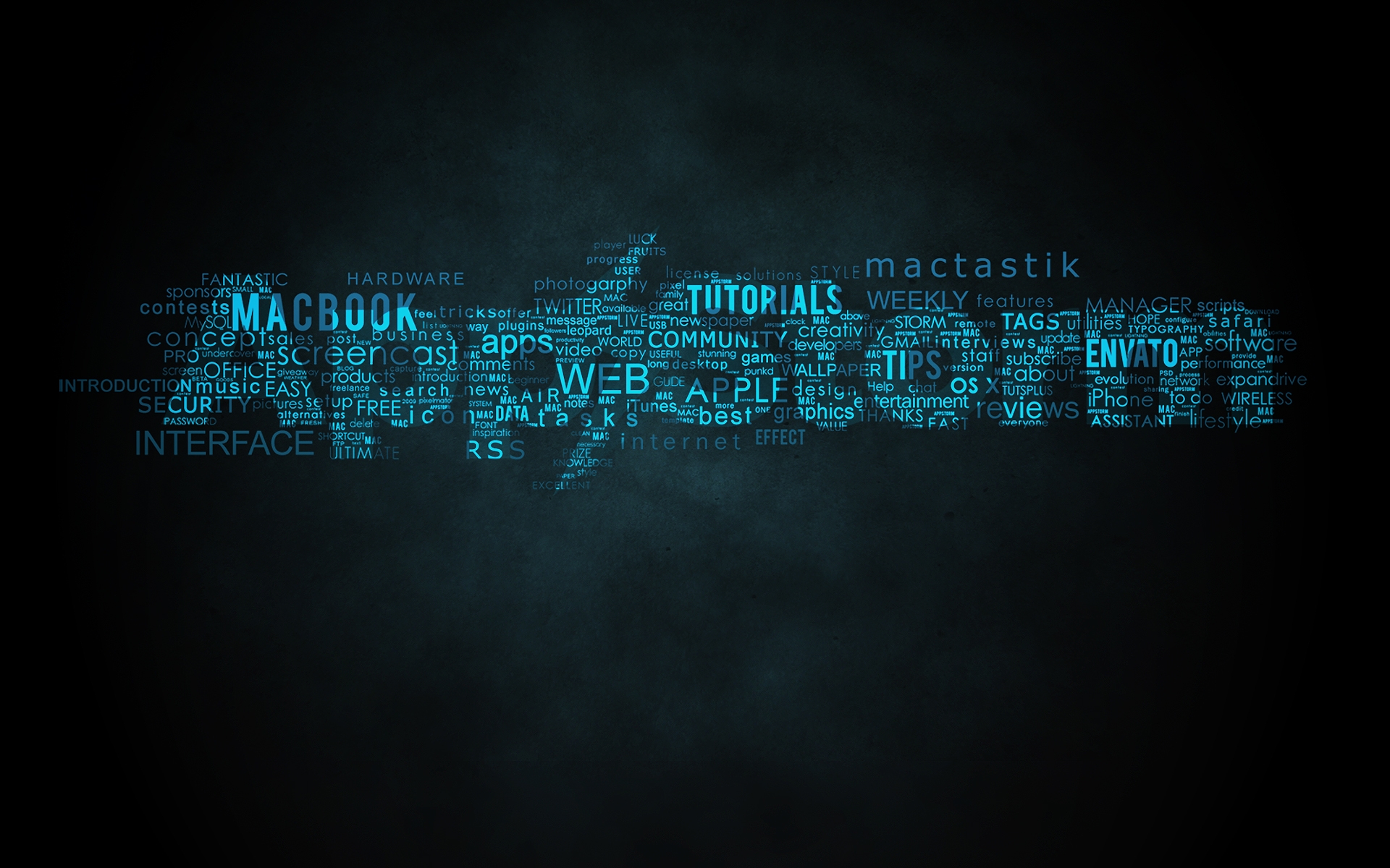 Картинки App storm, apple, mac, letter, lettering, blue фото и обои на рабочий стол