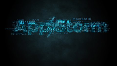 App storm, apple, mac, letter, lettering, blue