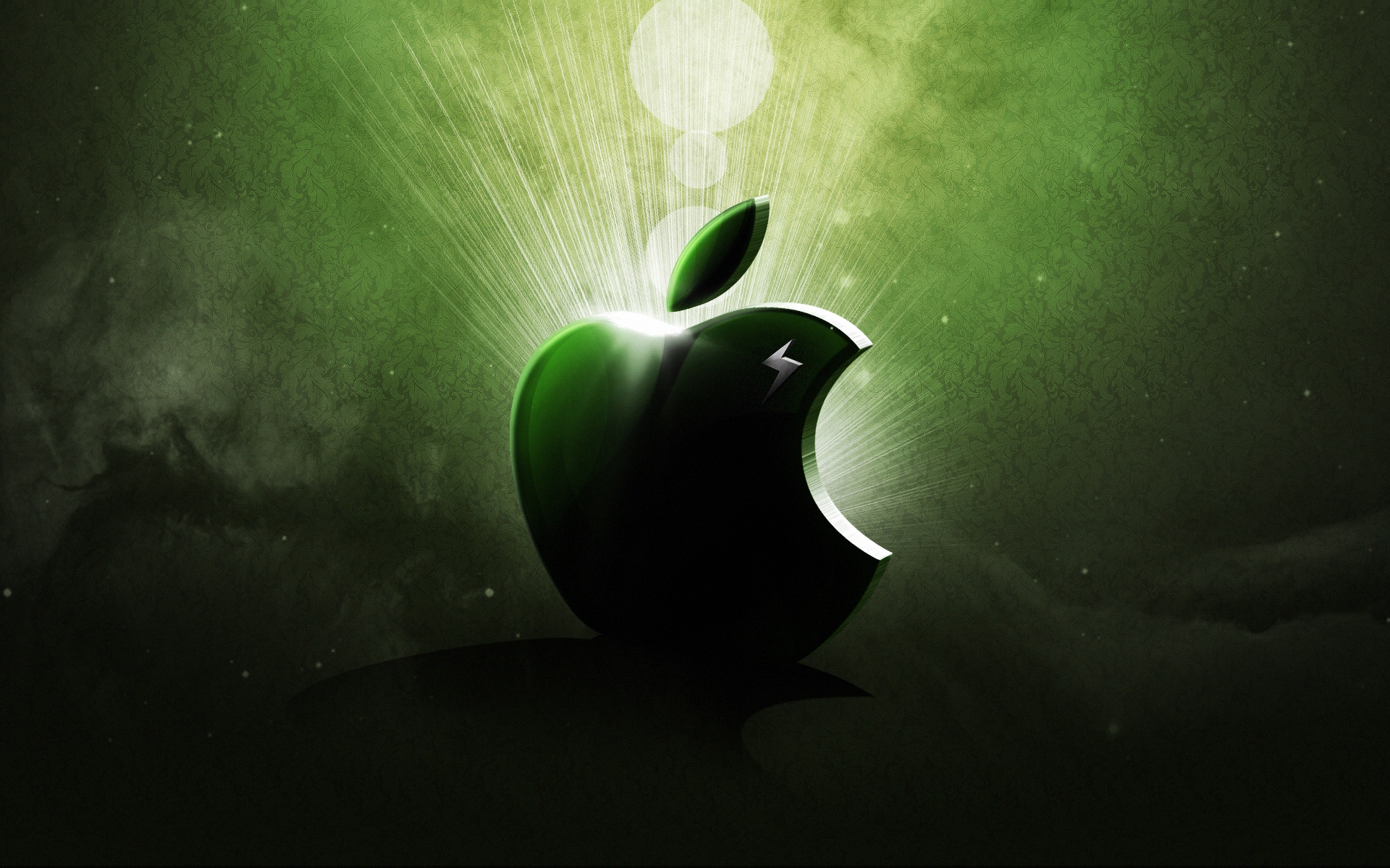 Картинки App storm, apple, mac, green, white, light фото и обои на рабочий стол