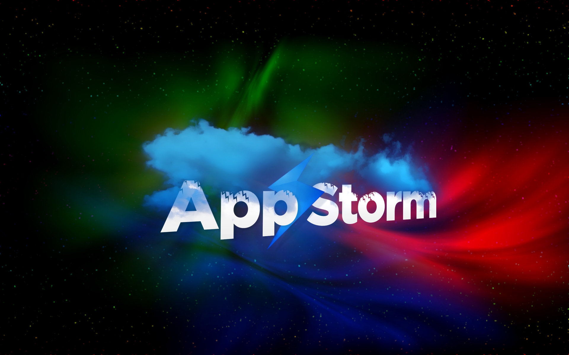 Картинки App storm, apple, mac, smoke, red, blue, green фото и обои на рабочий стол