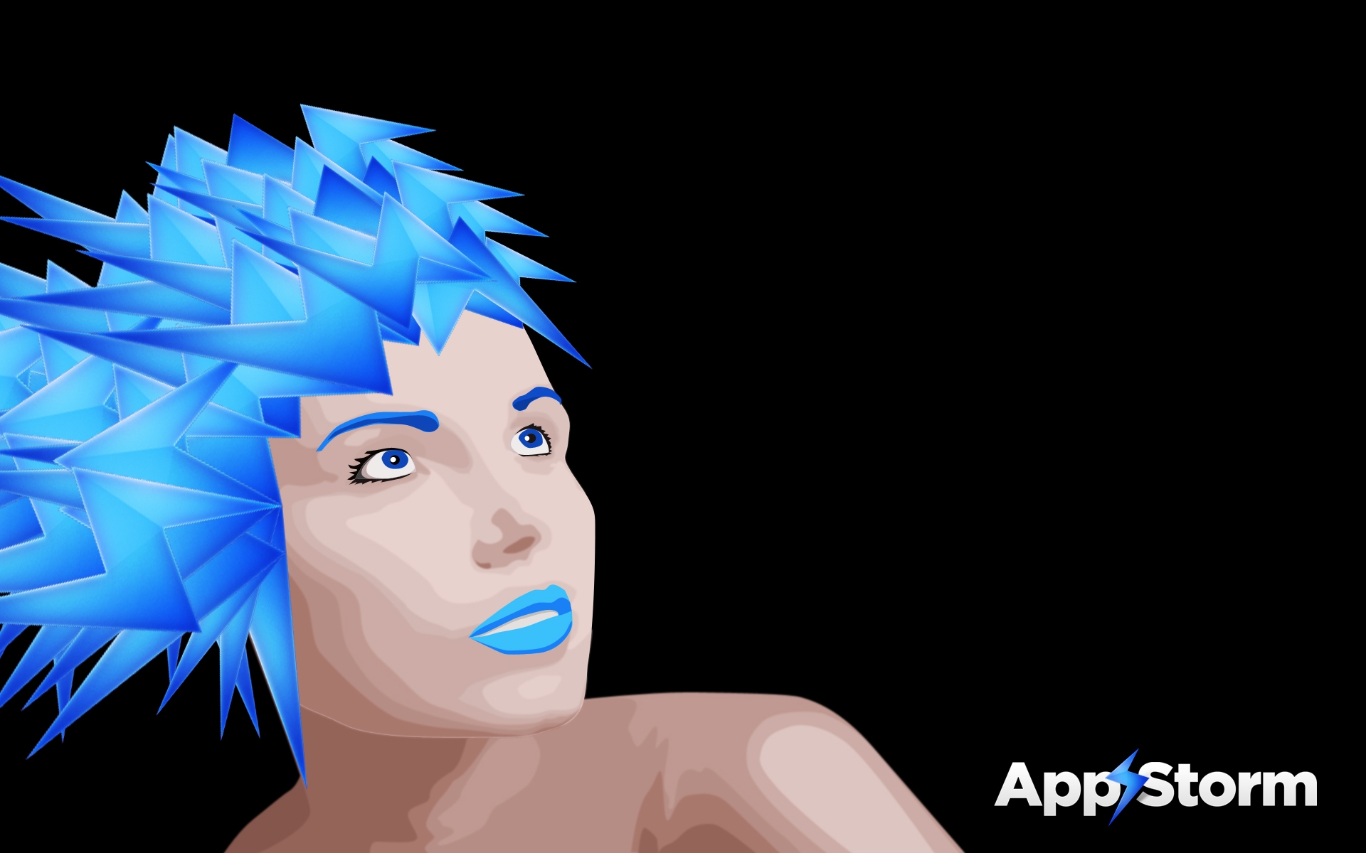 Картинки App storm, apple, mac, девушка, лицо, губы фото и обои на рабочий стол