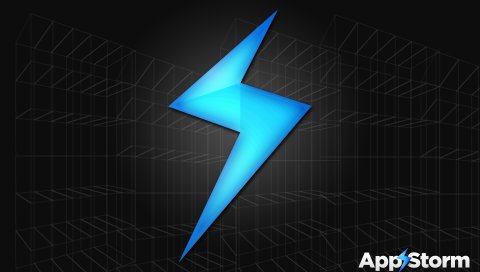 App storm, apple, mac, black, blue, space