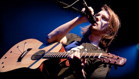 Steven wilson, гитара, шоу, свет, микрофон