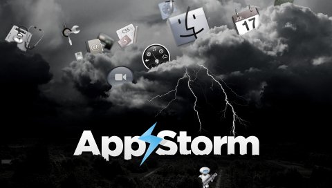 App storm, apple, mac, clouds, gray, sky, bombing