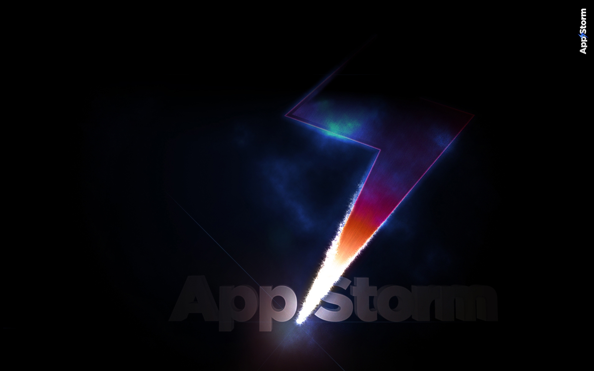 Картинки App storm, apple, mac, dark, shadow, red, blue фото и обои на рабочий стол