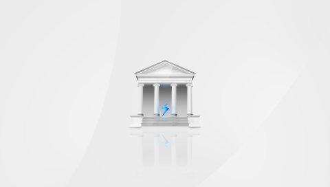 App storm, apple, mac, building, columns, white, blue
