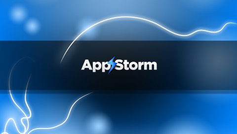 App store, apple, mac, blue, dark, stripes