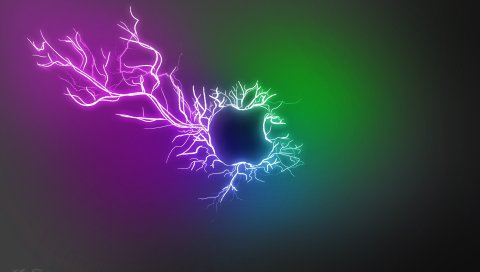 App store, apple, mac, green, purple, взрыв