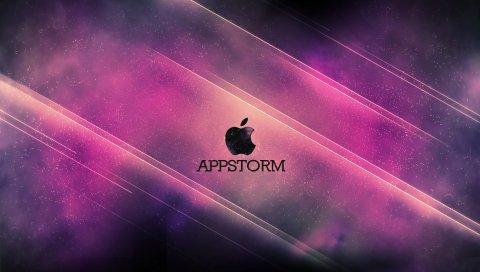 App store, apple, mac, dark, pink, paper