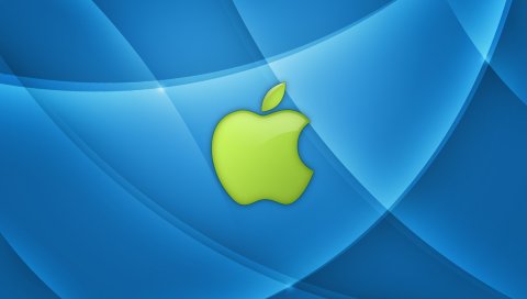 App store, apple, mac, blue, green, wave
