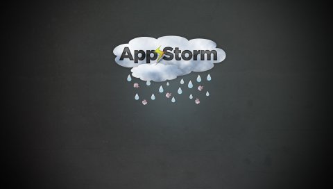 App store, apple, mac, серый, белый, облака, дождь
