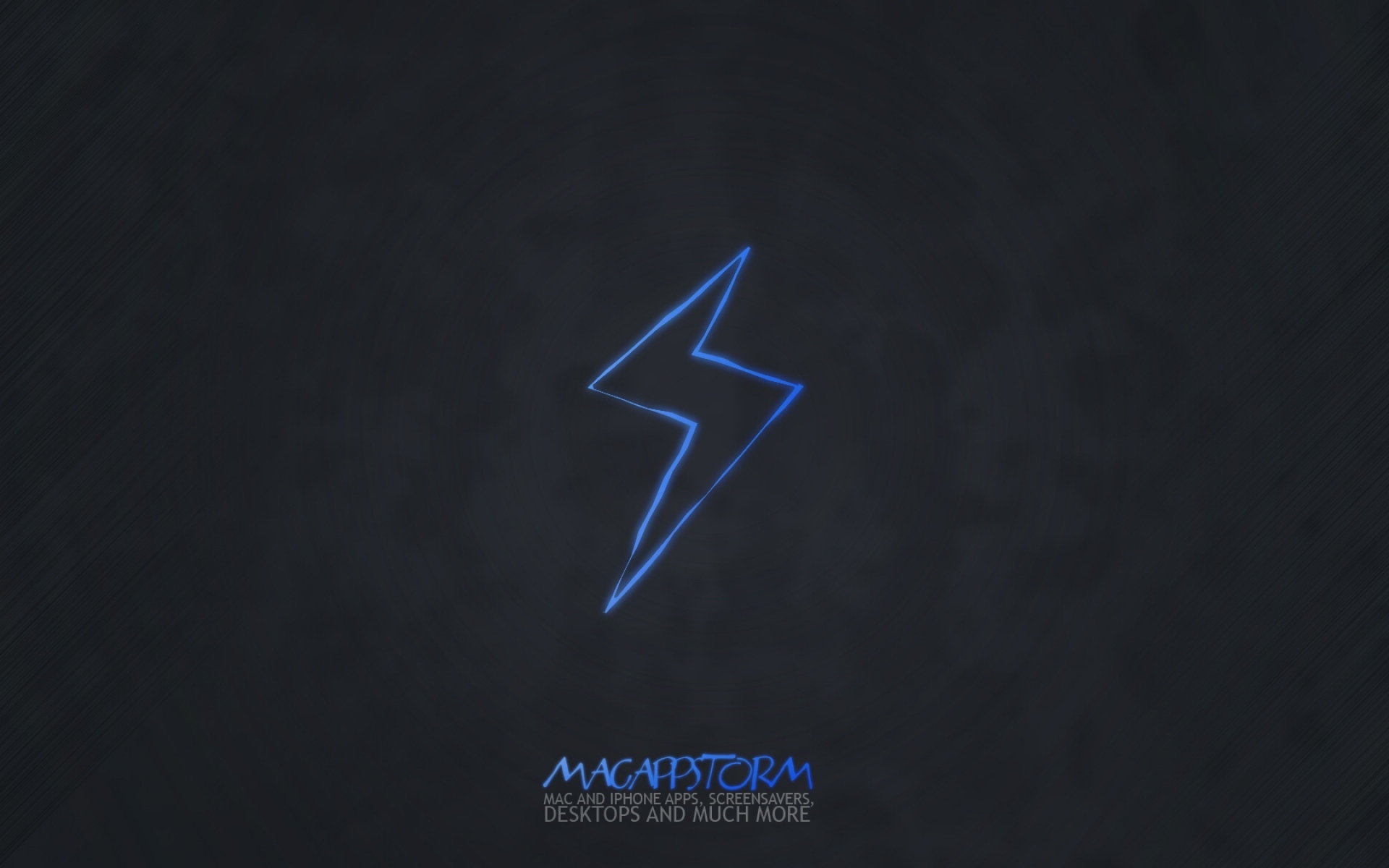 Картинки App storm, apple, mac, black, blue, lightning фото и обои на рабочий стол