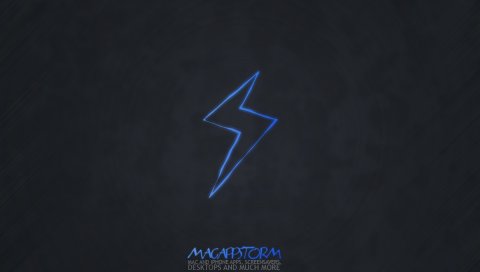 App storm, apple, mac, black, blue, lightning