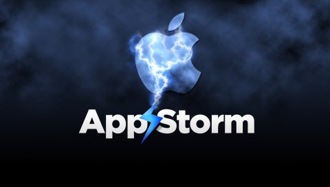 App storm, apple, mac, dark, smoke