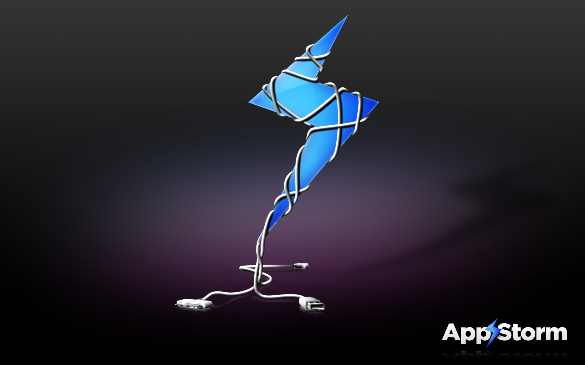 Картинки App storm, apple, mac, blue, purple, rope фото и обои на рабочий стол
