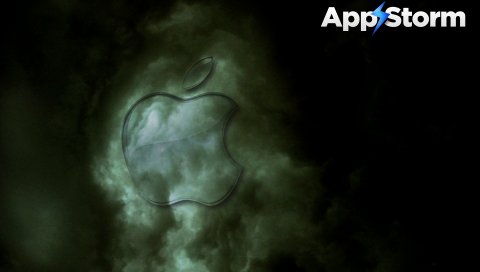 App storm, apple, mac, smoke, black, shadow, green
