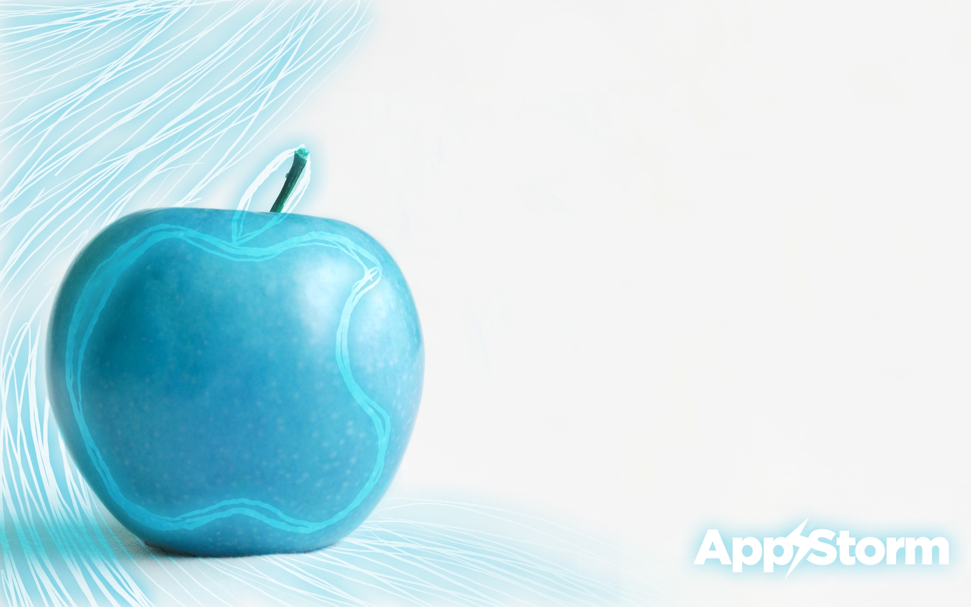 Картинки App storm, apple, mac, blue, white, line фото и обои на рабочий стол