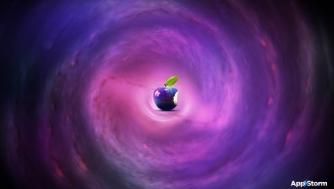 App storm, apple, mac, purple, smoke