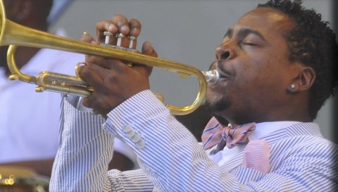 Roy hargrove, рубашка, серьга, игра, куртка