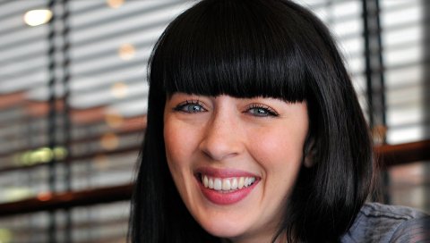Nolwenn leroy, лицо, улыбка, зубы, брюнетка