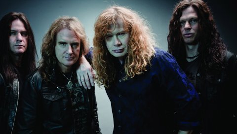 Megadeth, группа, волосы, взгляд, куртки