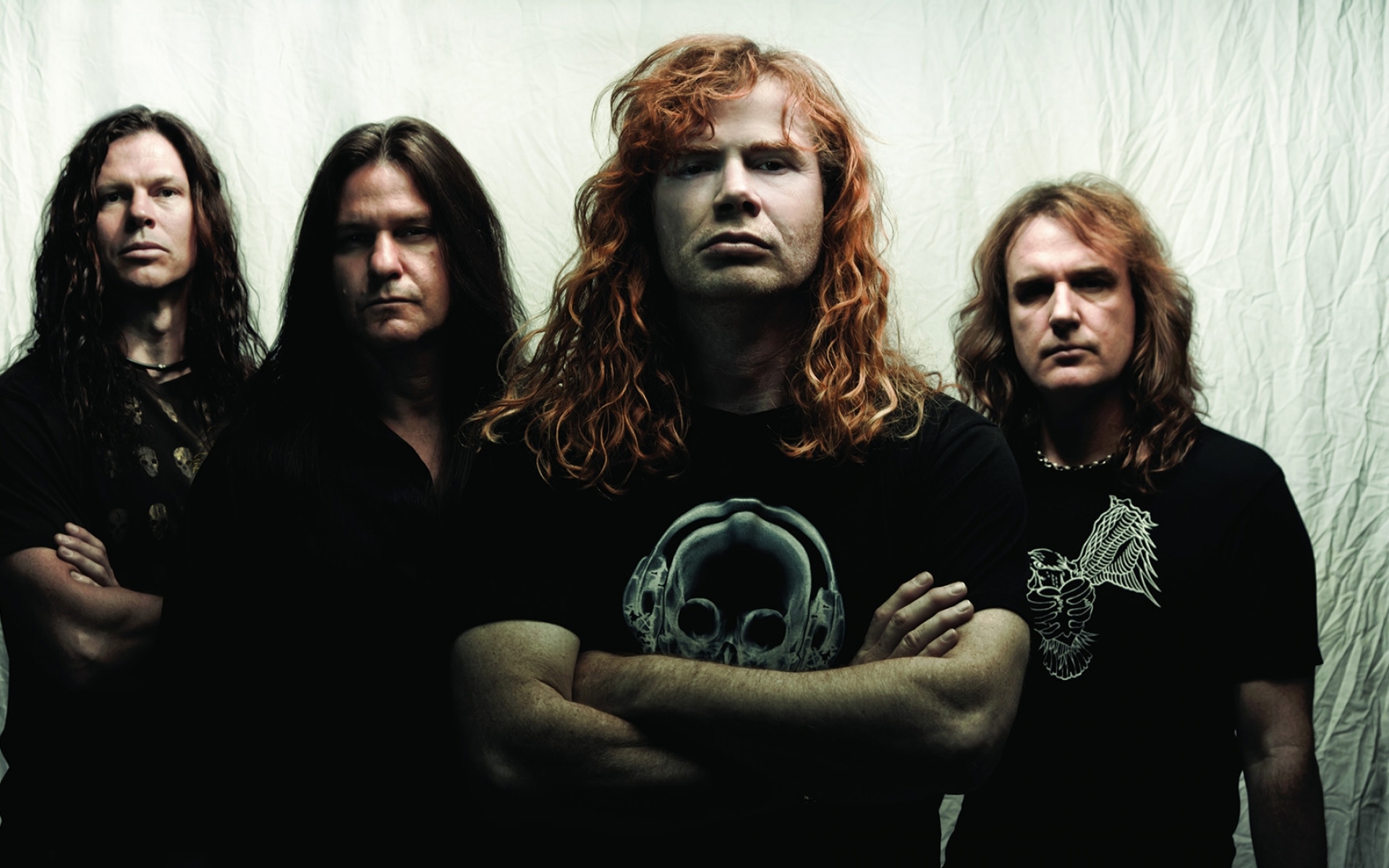 Картинки Megadeth, print, t-shirts, hair, rockers фото и обои на рабочий стол