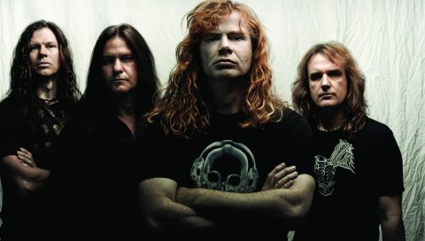 Megadeth, print, t-shirts, hair, rockers