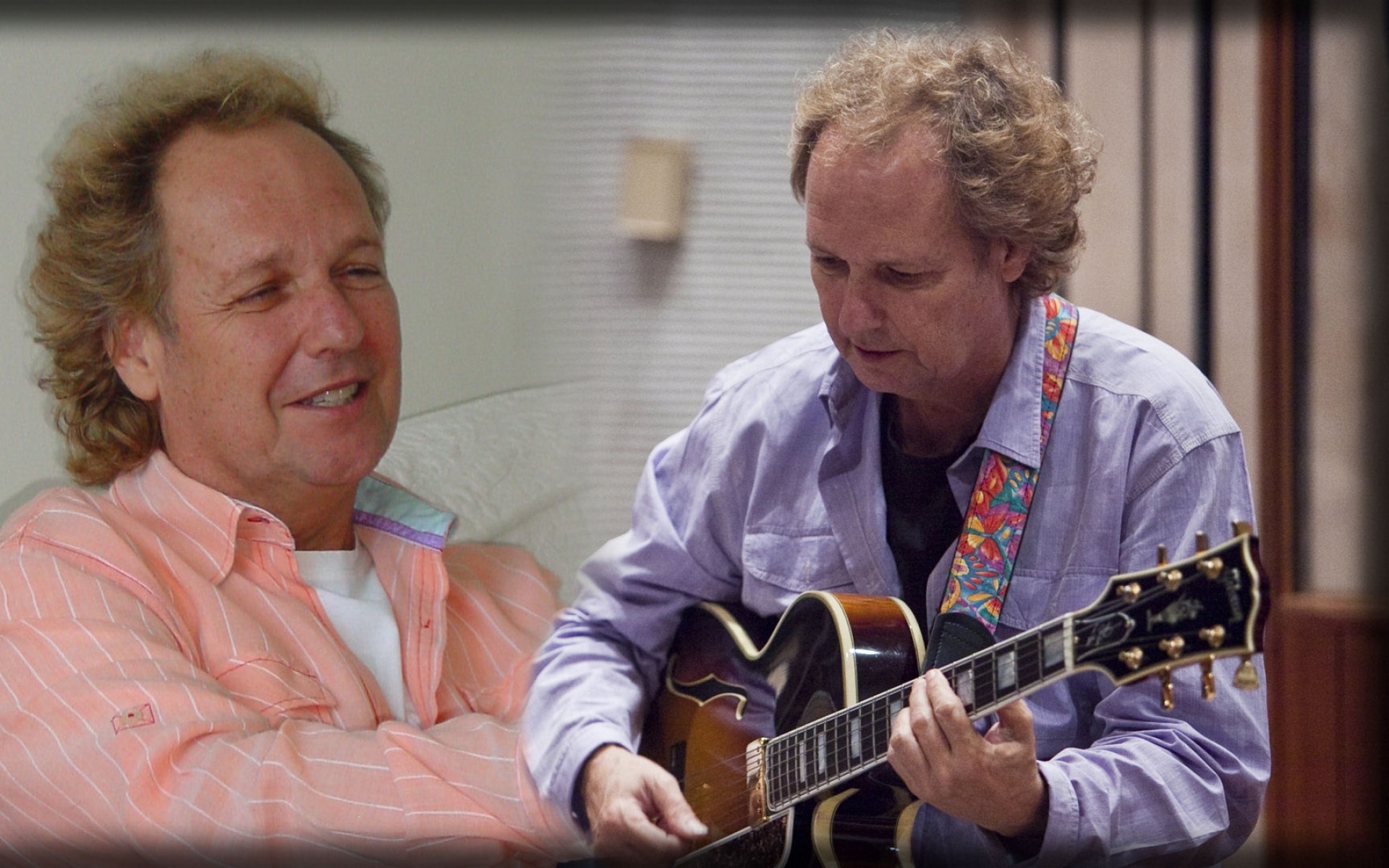 Картинки Lee ritenour, гитара, рубашка, свет, волосы фото и обои на рабочий стол