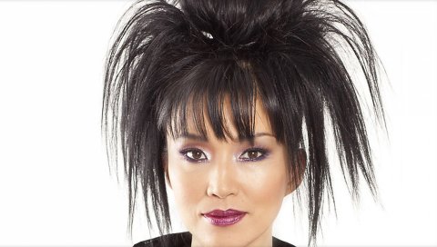 Keiko matsui, стрижка, девушка, макияж, помада