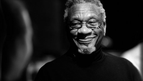 Donald byrd, улыбка, очки, свет, борода